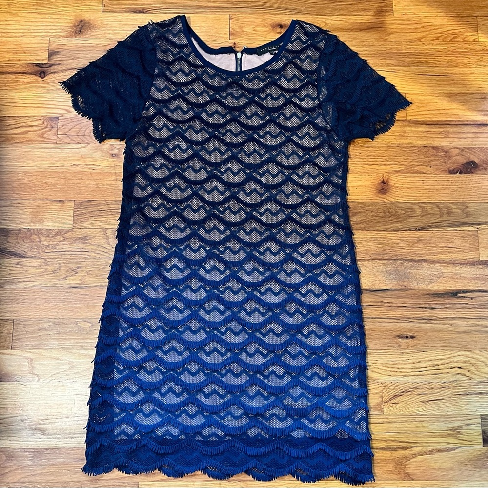 Sanctuary Navy Blue Lace Mini Dress